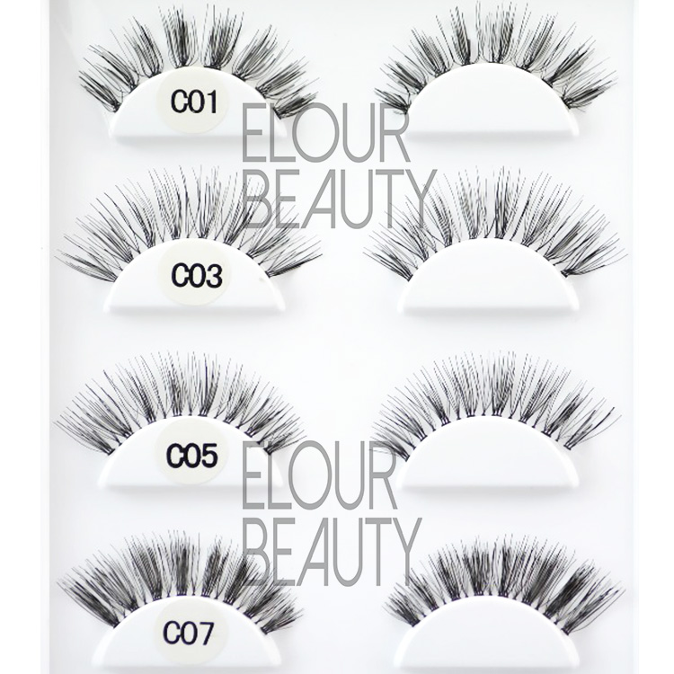 Human hair lashes are the best natural fake lashes to buy ES55